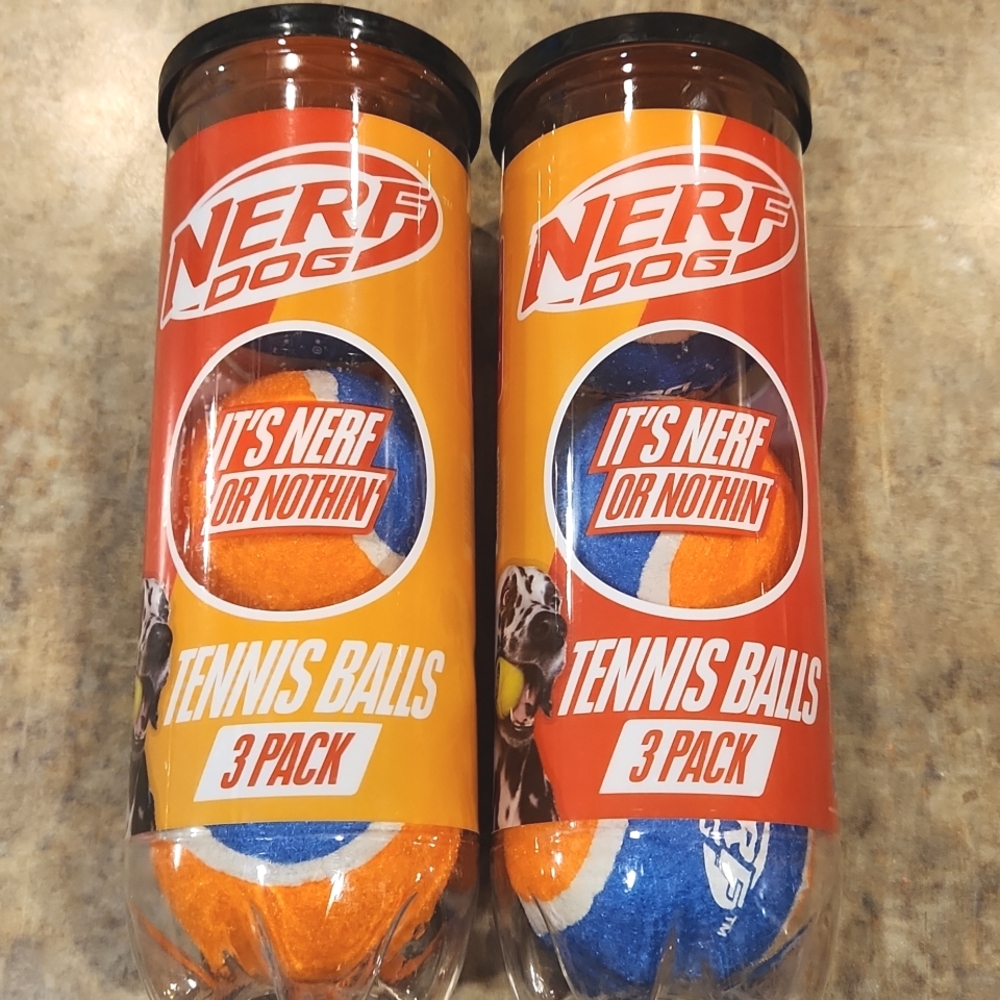 6 Nerf Pet Tennis Balls